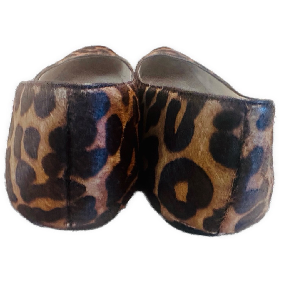 Michael Kors Animal Print Flats Olympia Suntan Hair Calf Ballet Shoes Ballet 8.5 - Picture 4 of 9